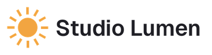 Logo de Studio Lumen, projet fictif